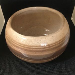 Vintage Mr. Ceramics Striped Southwestern Design Decorative Bowl